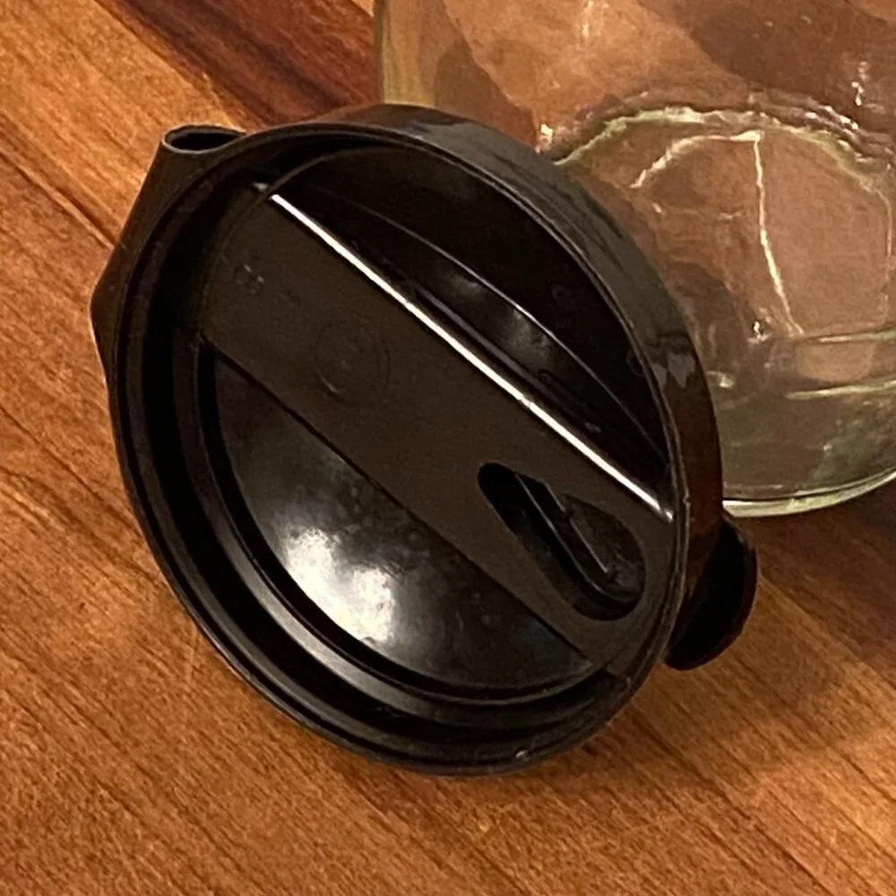 Vintage Salad Dressing Cruet, Good Seasons Black